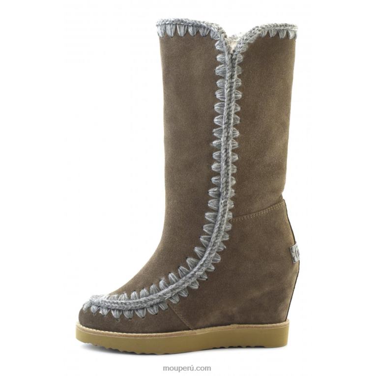 cuña de punta francesa alta mujer 8DRXZ583 piedra oscura Mou