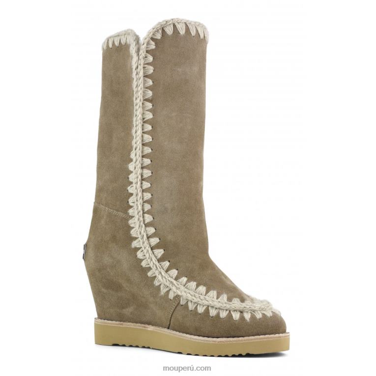 cuña de punta francesa alta mujer 8DRXZ584 elefante gris Mou