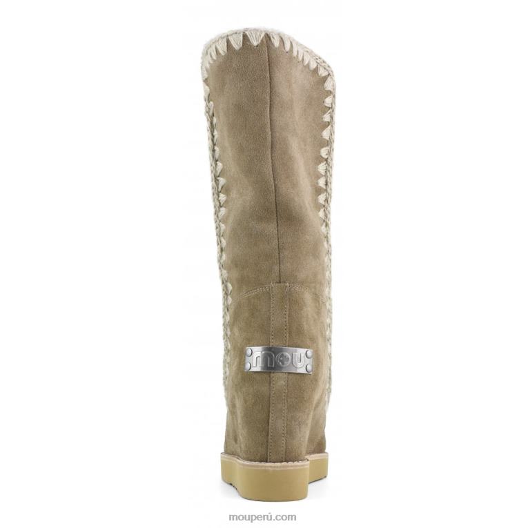 cuña de punta francesa alta mujer 8DRXZ584 elefante gris Mou