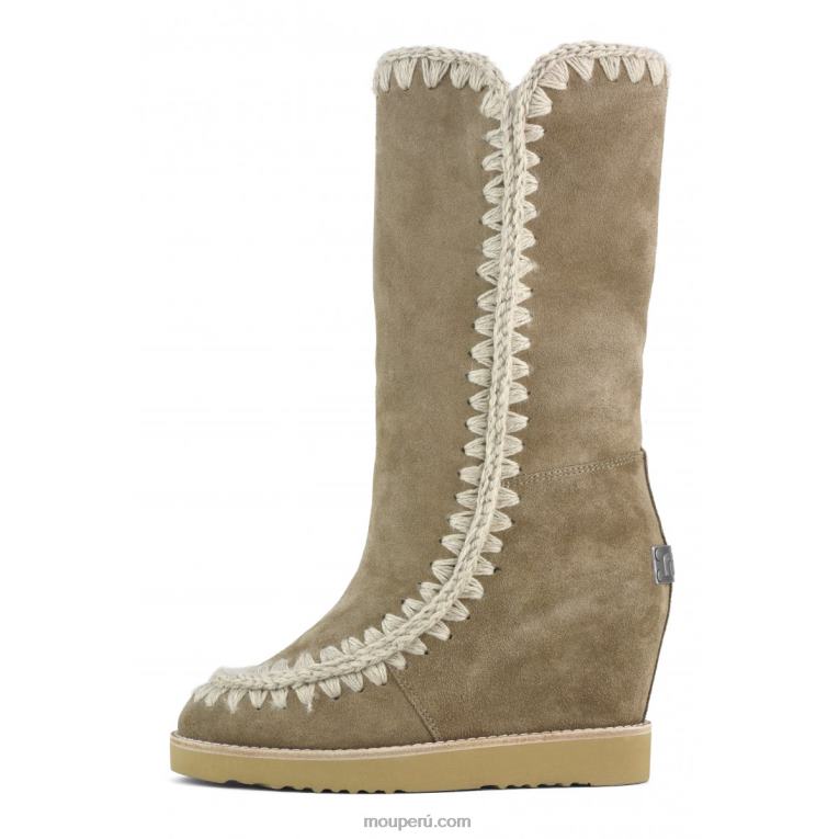 cuña de punta francesa alta mujer 8DRXZ584 elefante gris Mou