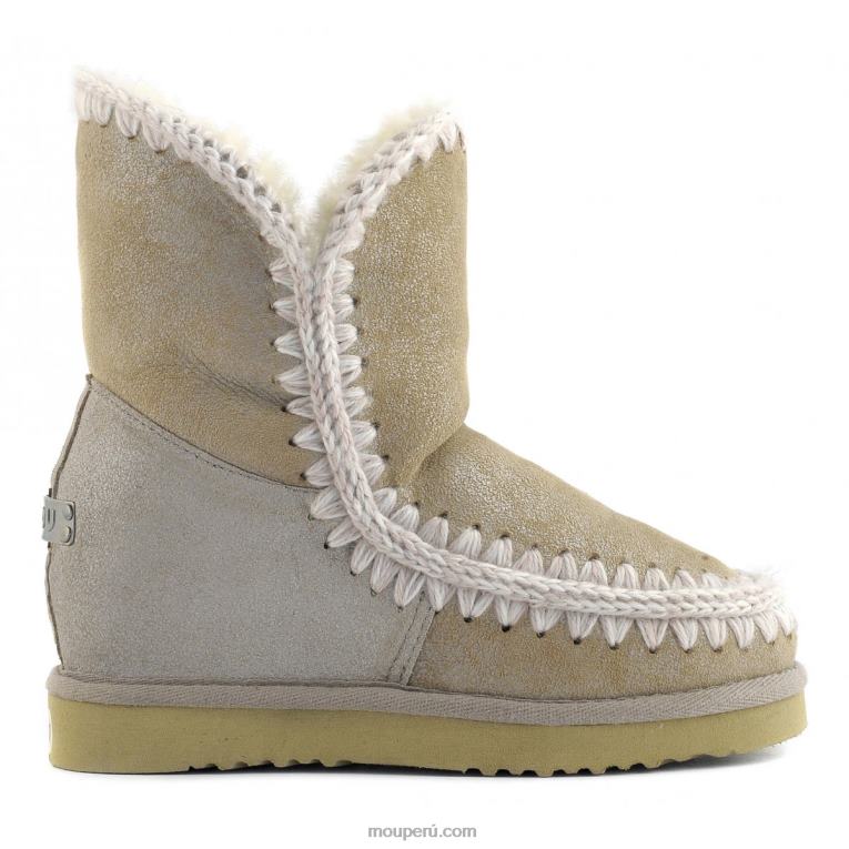 cuña interior esquimal corta mujer 8DRXZ538 piedra metalica Mou