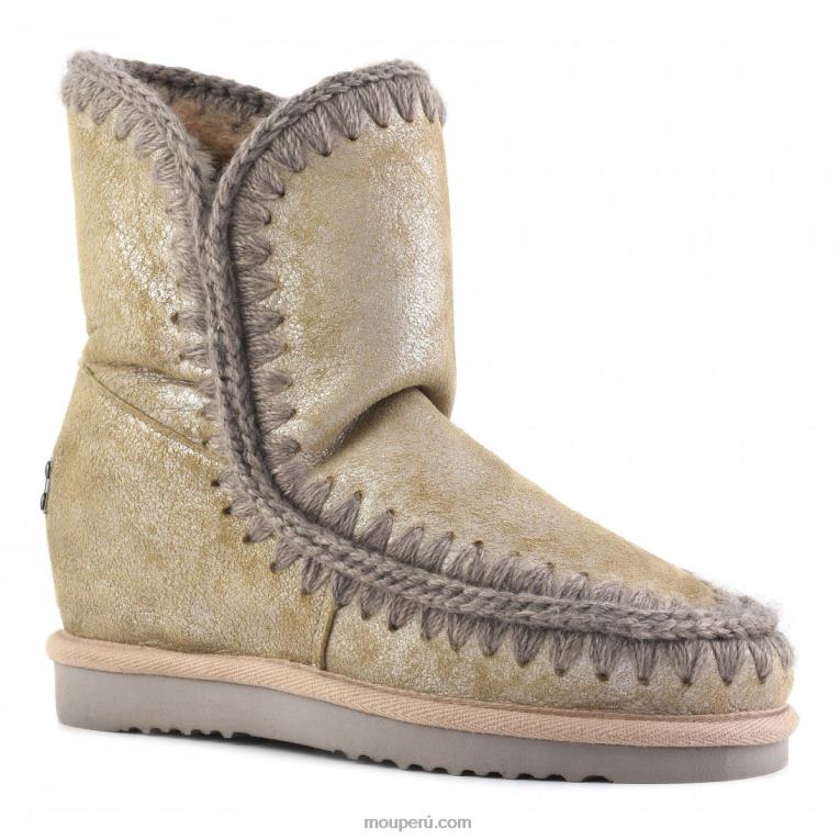 cuña interior esquimal corta mujer 8DRXZ540 camello de polvo Mou