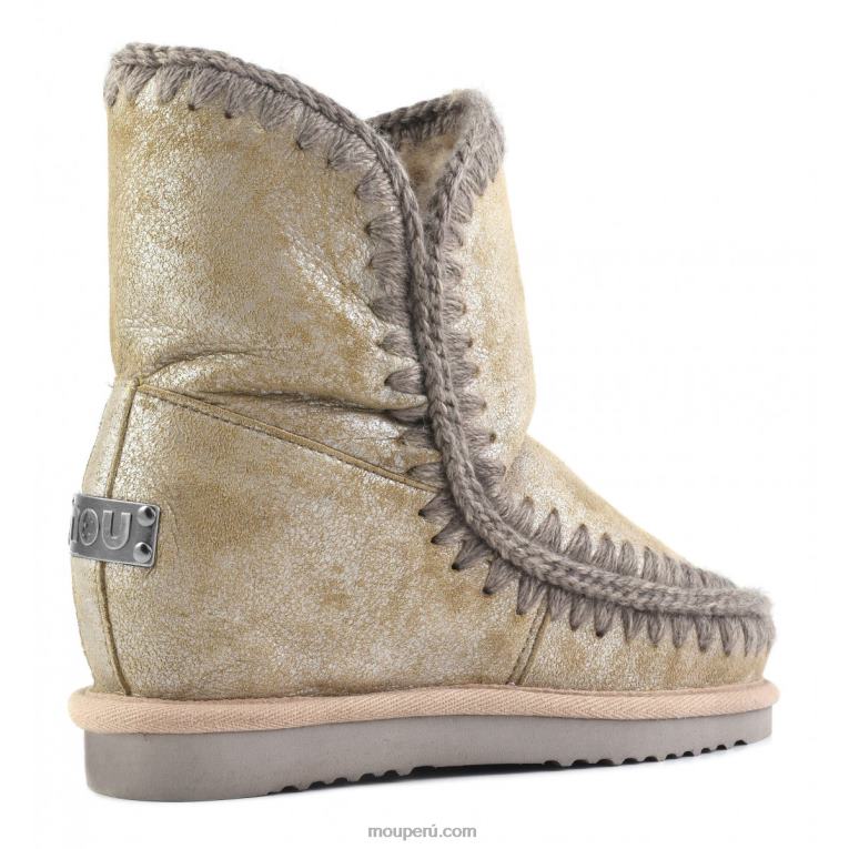 cuña interior esquimal corta mujer 8DRXZ540 camello de polvo Mou