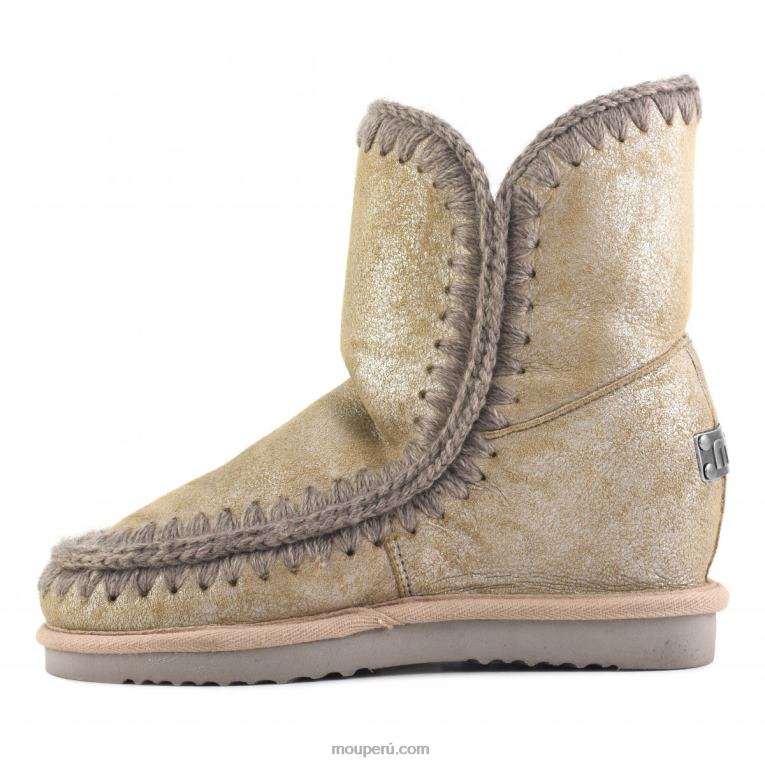 cuña interior esquimal corta mujer 8DRXZ540 camello de polvo Mou