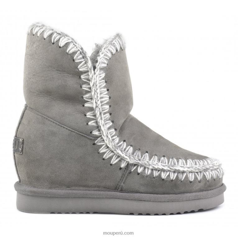 cuña interior esquimal corta mujer 8DRXZ548 nuevo gris Mou