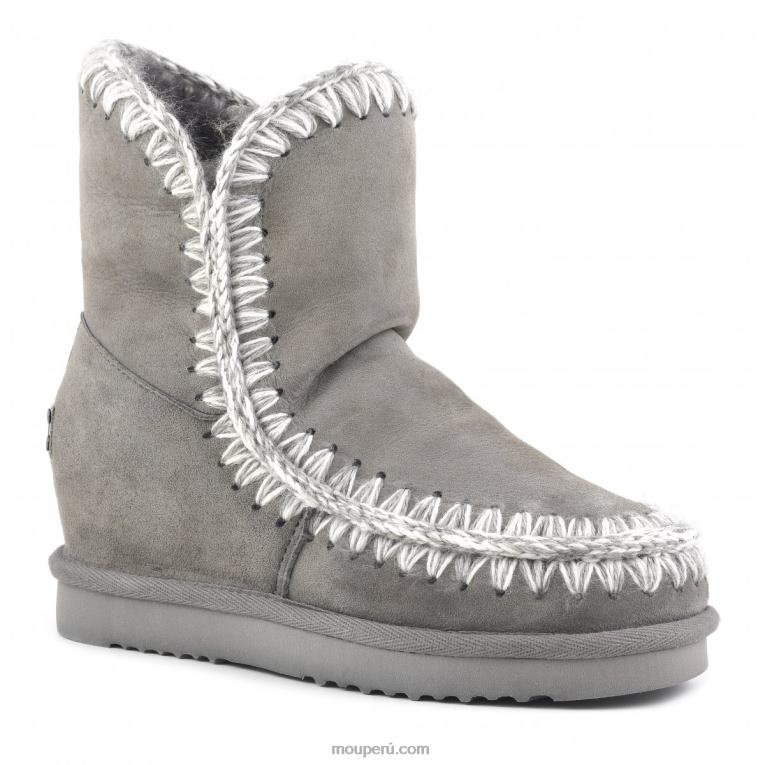 cuña interior esquimal corta mujer 8DRXZ548 nuevo gris Mou