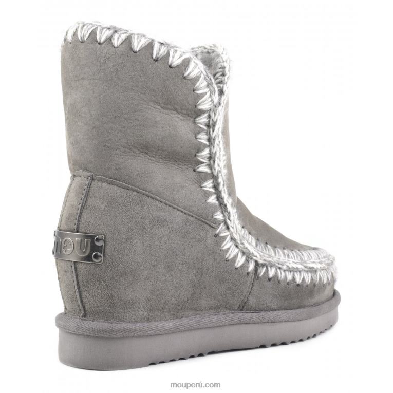 cuña interior esquimal corta mujer 8DRXZ548 nuevo gris Mou