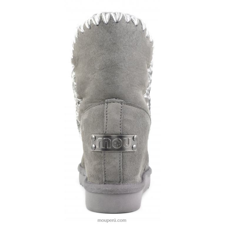 cuña interior esquimal corta mujer 8DRXZ548 nuevo gris Mou