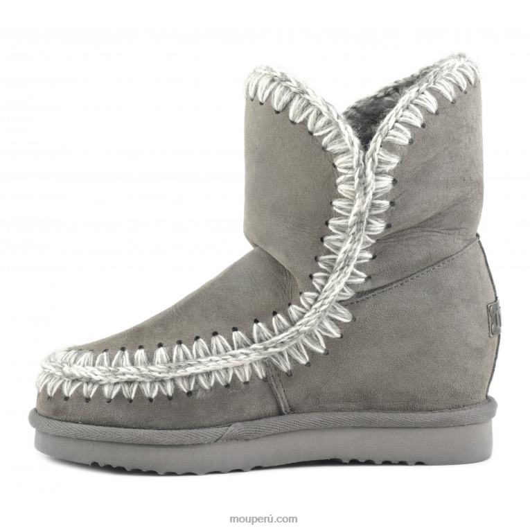 cuña interior esquimal corta mujer 8DRXZ548 nuevo gris Mou