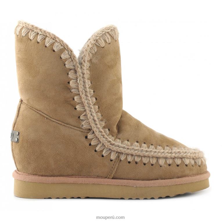 cuña interior esquimal corta mujer 8DRXZ550 camello Mou