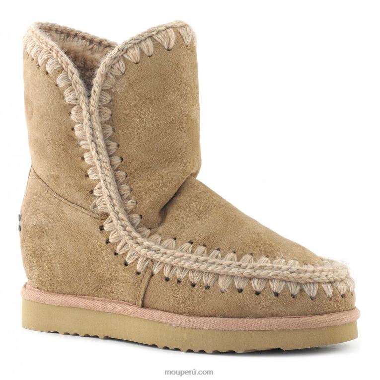 cuña interior esquimal corta mujer 8DRXZ550 camello Mou