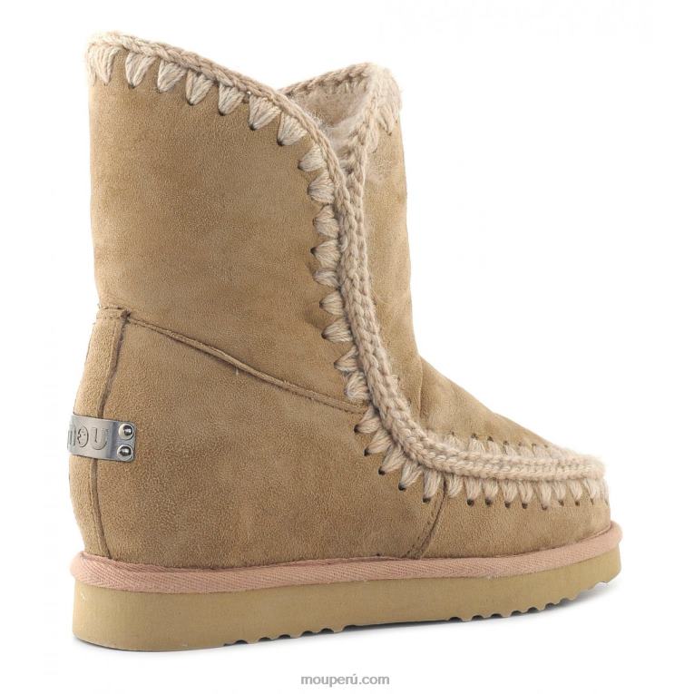 cuña interior esquimal corta mujer 8DRXZ550 camello Mou