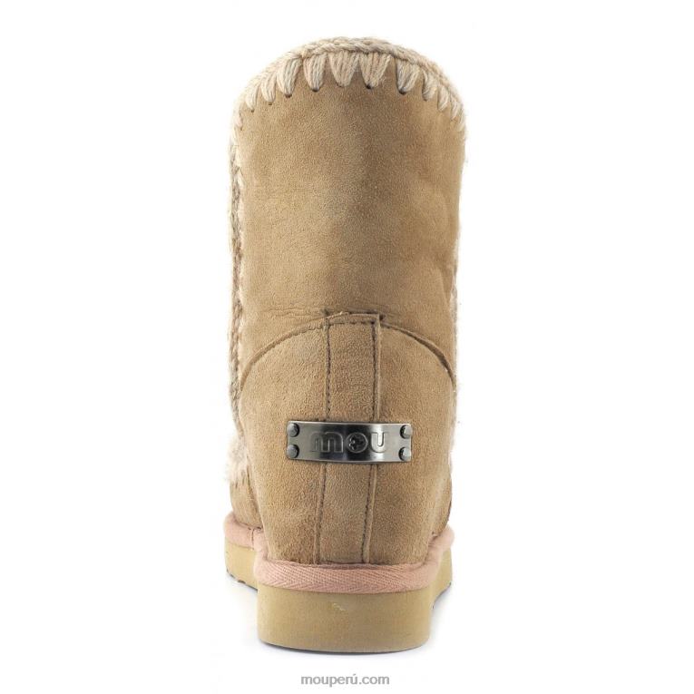 cuña interior esquimal corta mujer 8DRXZ550 camello Mou