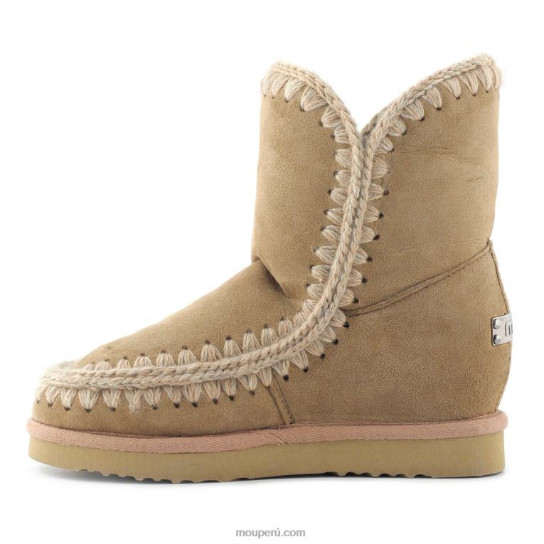 cuña interior esquimal corta mujer 8DRXZ550 camello Mou