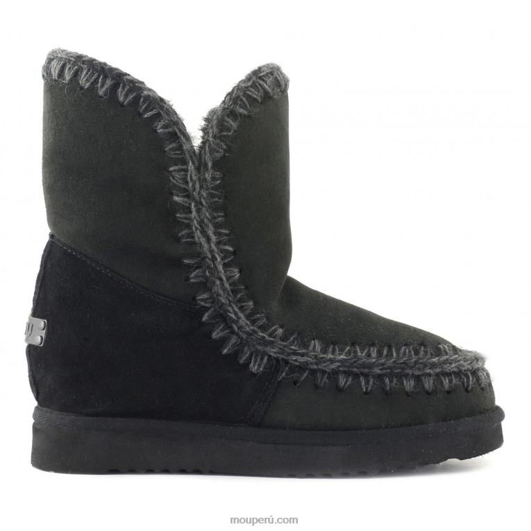 cuña interior esquimal corta mujer 8DRXZ551 negro Mou