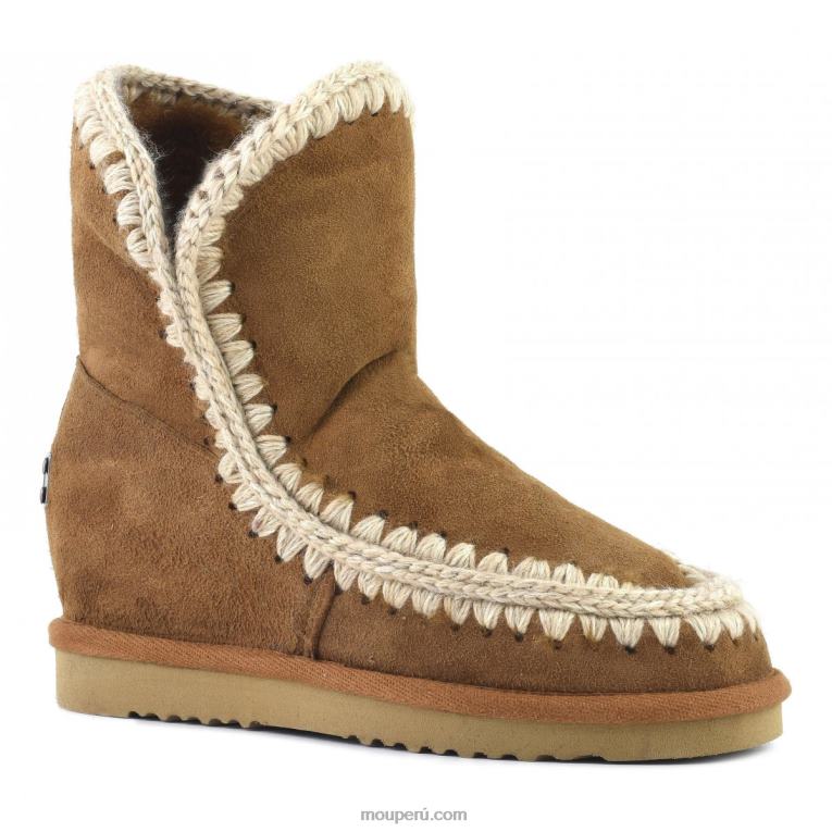 cuña interior esquimal corta mujer 8DRXZ552 coñac Mou