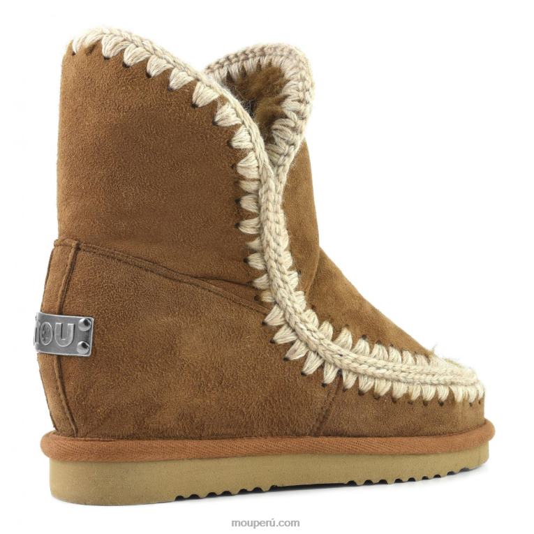 cuña interior esquimal corta mujer 8DRXZ552 coñac Mou
