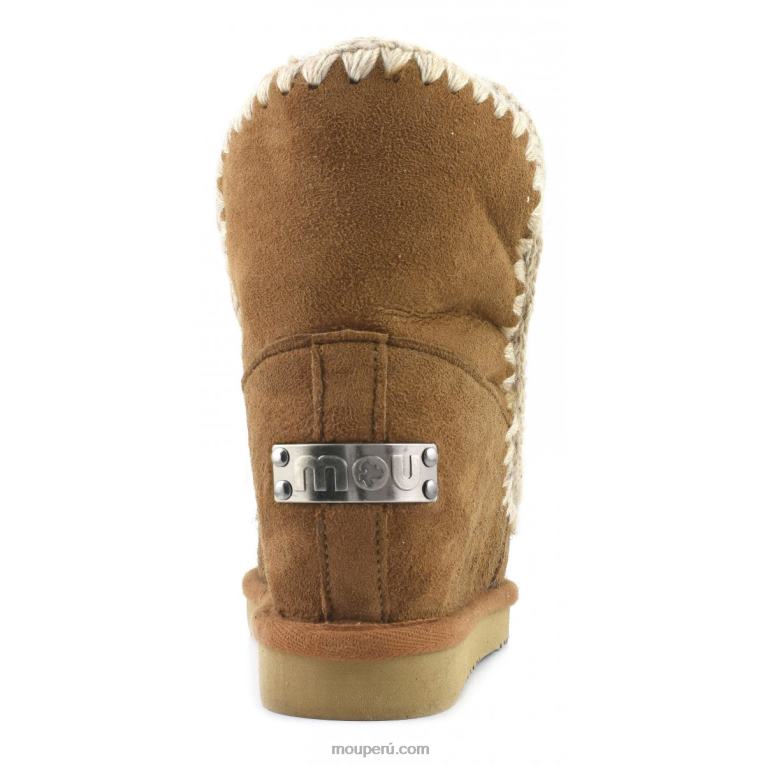 cuña interior esquimal corta mujer 8DRXZ552 coñac Mou