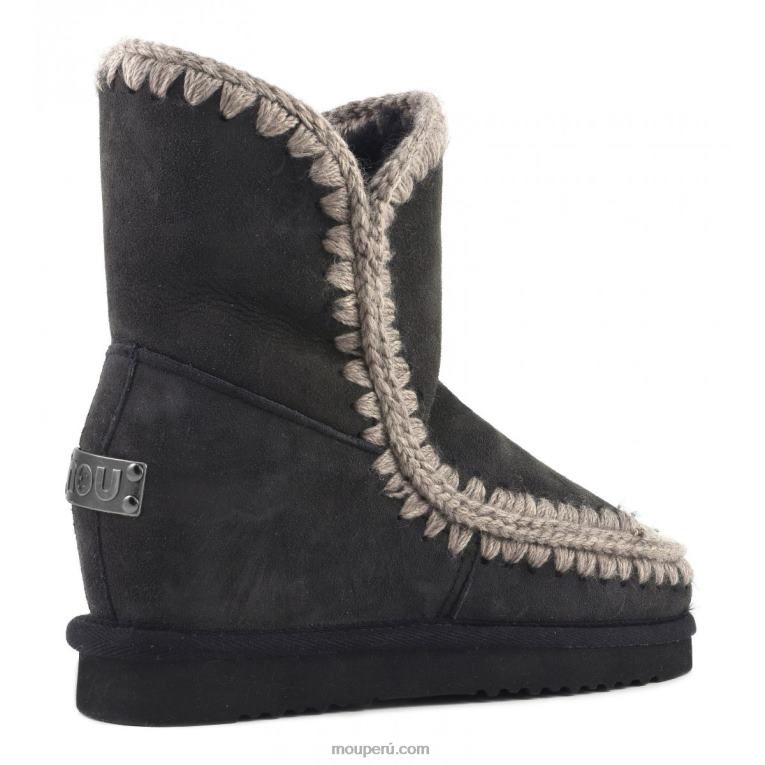 cuña interior esquimal corta mujer 8DRXZ553 apagado negro Mou