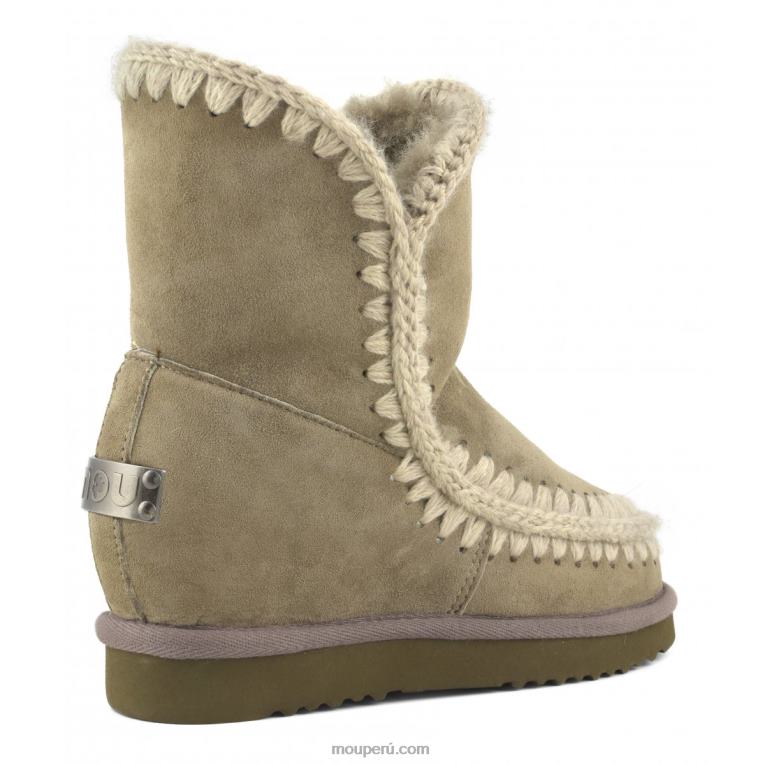 cuña interior esquimal corta mujer 8DRXZ554 elefante gris Mou