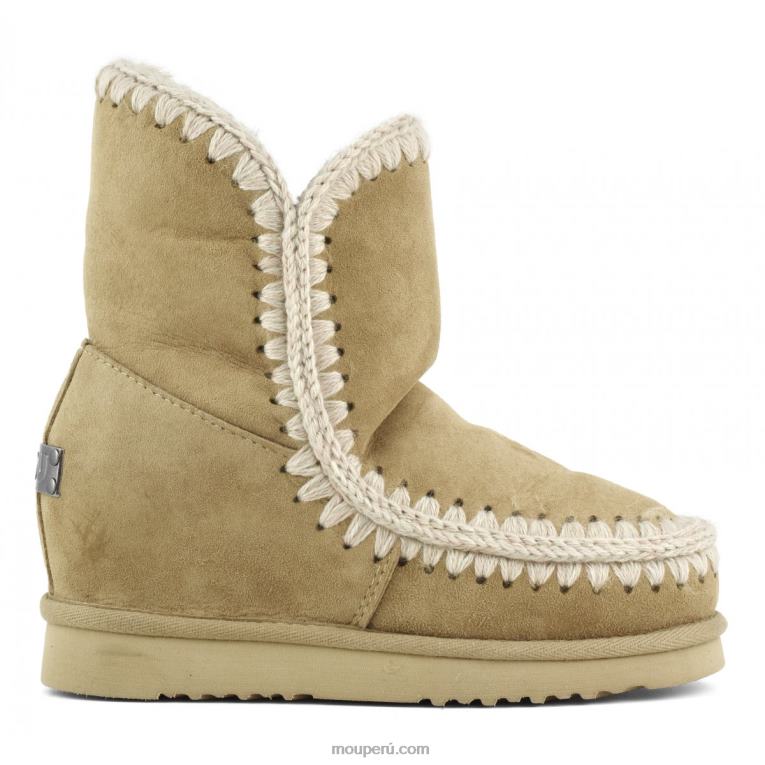cuña interior esquimal corta mujer 8DRXZ555 tabaco Mou