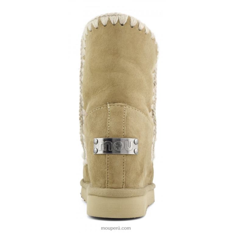 cuña interior esquimal corta mujer 8DRXZ555 tabaco Mou