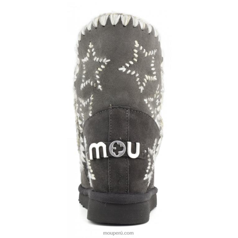 cuña interior lana estrellas bordadas mujer 8DRXZ535 carbón Mou