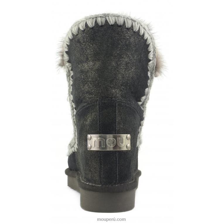 parche de corazón de cuña interior mujer 8DRXZ546 polvo negro Mou