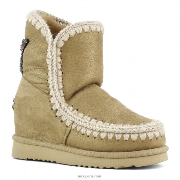 parche de estrella en la parte posterior de la cuña interna mujer 8DRXZ545 polvo de tabaco Mou