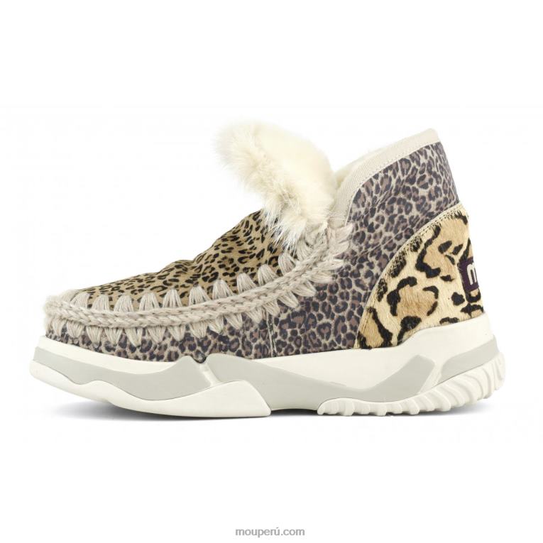 Entrenador esquimal piel de caballo mixta mujer 8DRXZ688 piel de caballo pequeño guepardo leo Mou