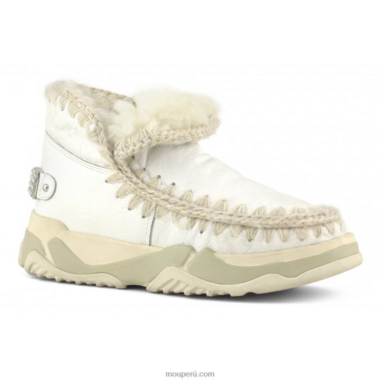 diamantes de imitación entrenador esquimal mujer 8DRXZ693 blanco ceroso Mou