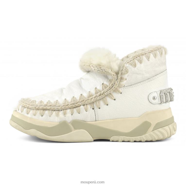 diamantes de imitación entrenador esquimal mujer 8DRXZ693 blanco ceroso Mou