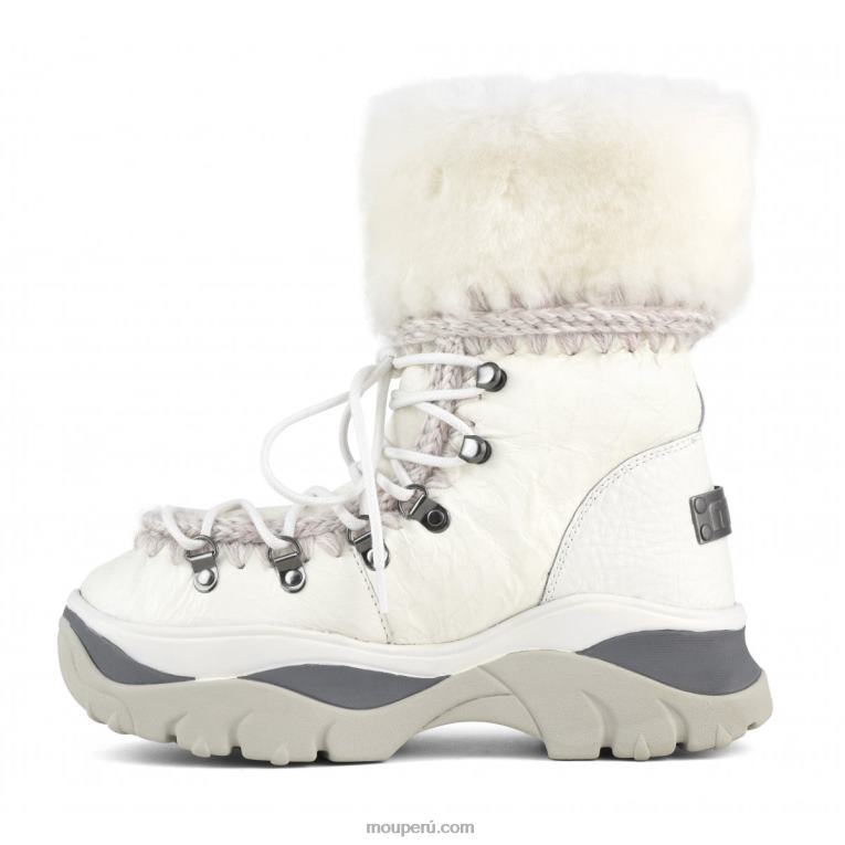 bota gruesa de montaña esquimal mujer 8DRXZ727 blanco ceroso Mou