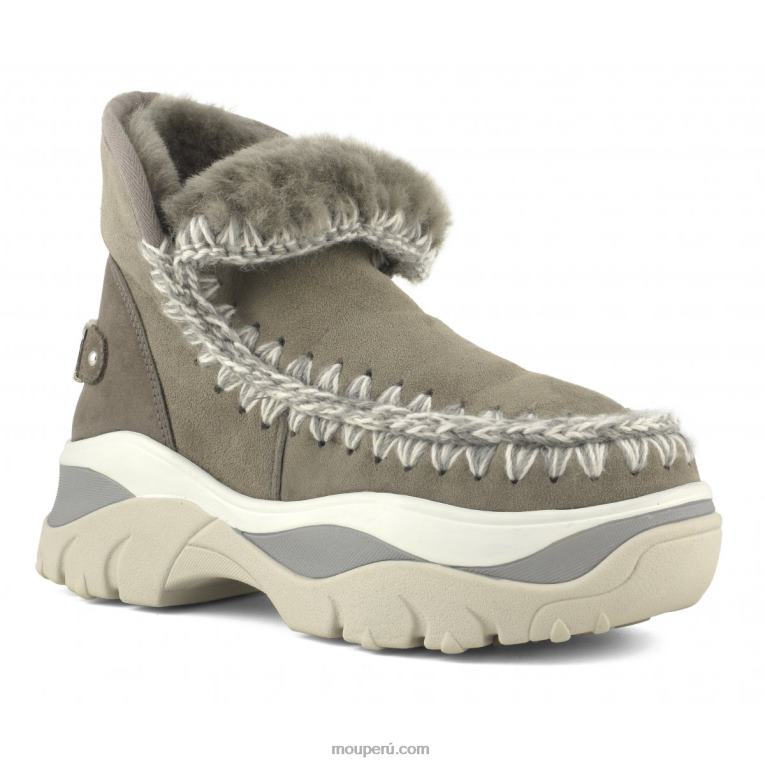 zapatilla gruesa esquimal mujer 8DRXZ720 nuevo gris Mou