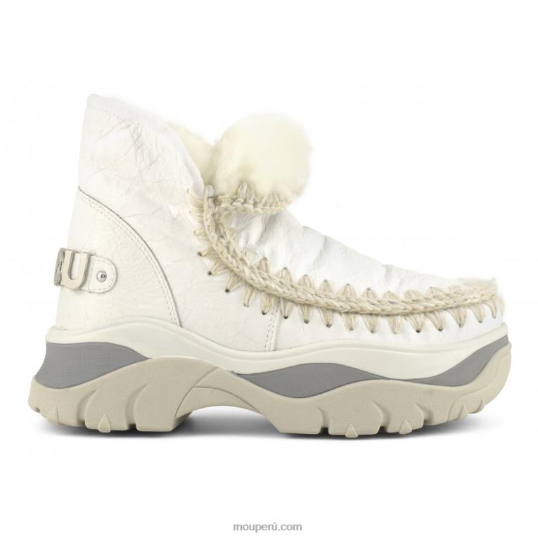 zapatilla gruesa esquimal mujer 8DRXZ724 blanco ceroso Mou
