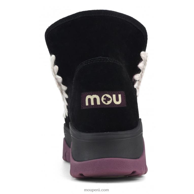 zapatillas esquimales gruesas mujer 8DRXZ715 forro negro/morado Mou