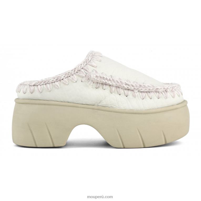 giro de obstrucción esquimal mujer 8DRXZ525 nubuck blanco verdadero Mou