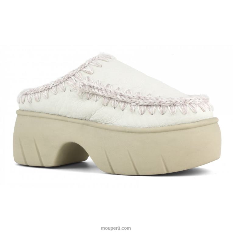 giro de obstrucción esquimal mujer 8DRXZ525 nubuck blanco verdadero Mou