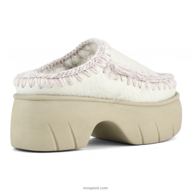 giro de obstrucción esquimal mujer 8DRXZ525 nubuck blanco verdadero Mou