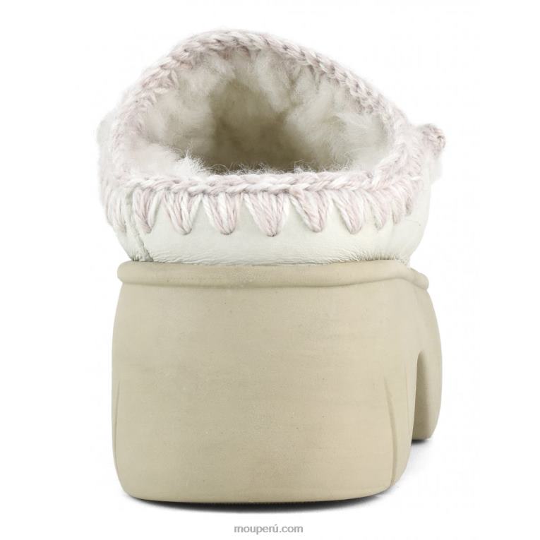 giro de obstrucción esquimal mujer 8DRXZ525 nubuck blanco verdadero Mou