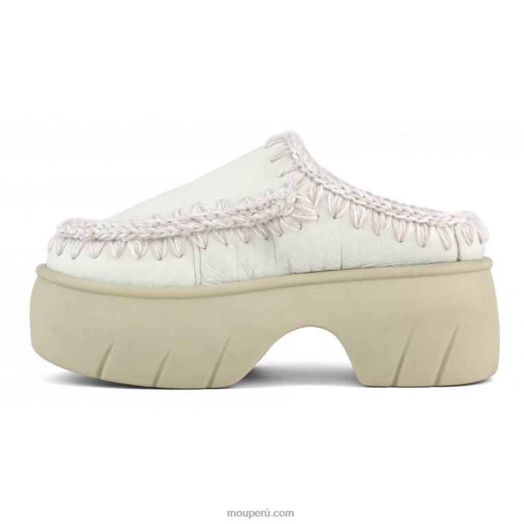 giro de obstrucción esquimal mujer 8DRXZ525 nubuck blanco verdadero Mou
