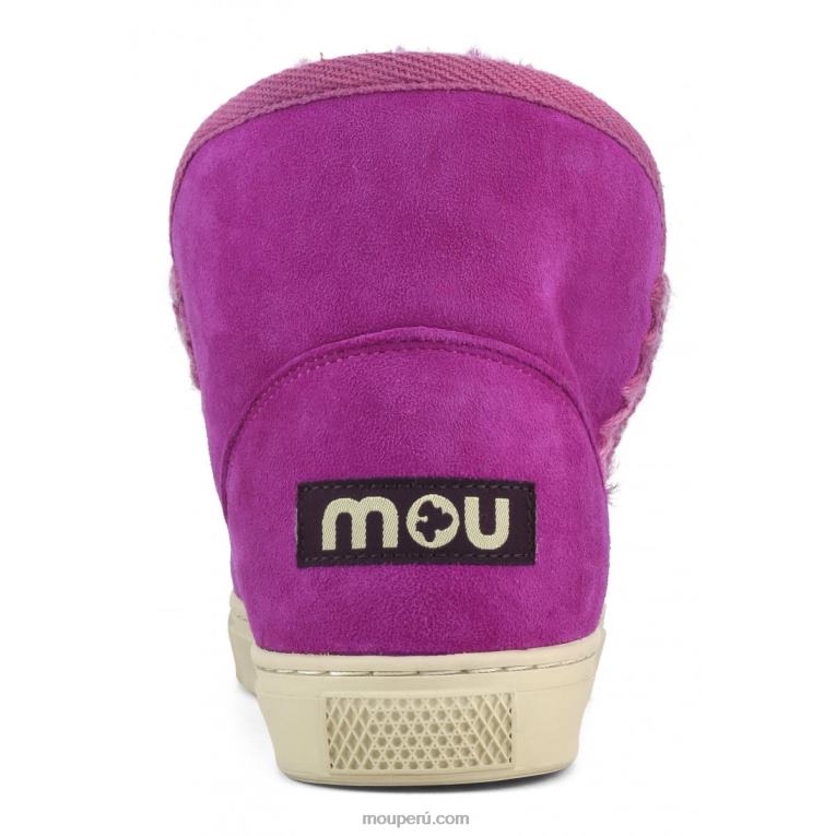 Zapatilla esquimal pespuntes combinados mujer 8DRXZ606 ciclamina Mou