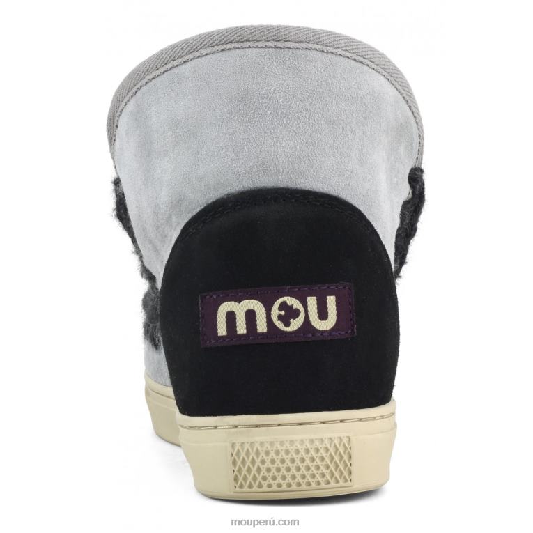 bloque de color de la zapatilla esquimal mujer 8DRXZ588 mezcla de mar helado y blanco y negro Mou