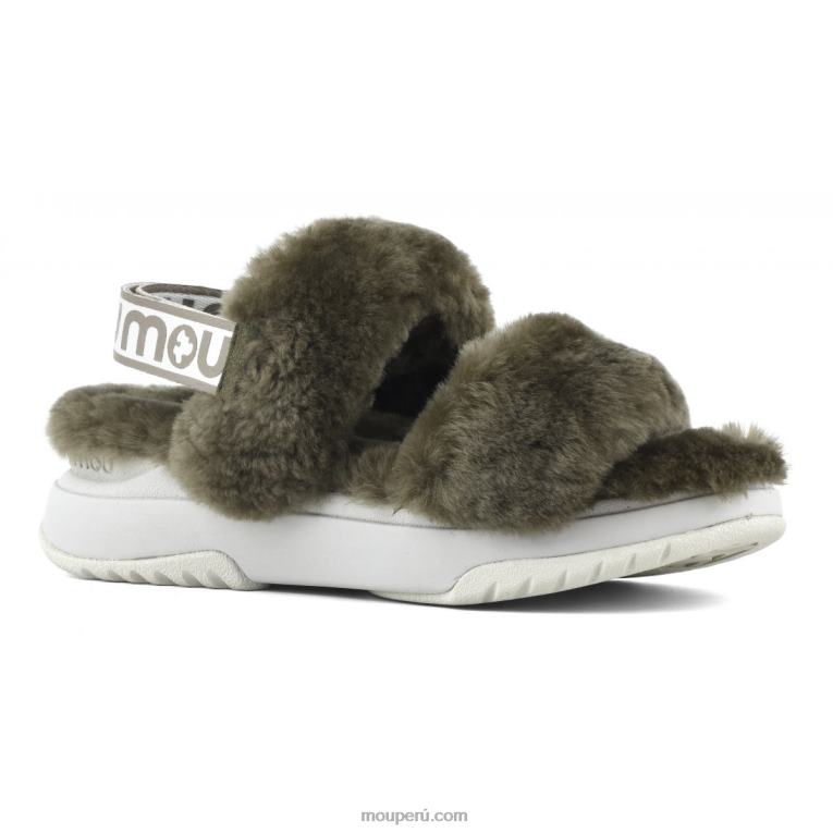 correa trasera de pantuflas para correr mujer 8DRXZ510 milicia Mou