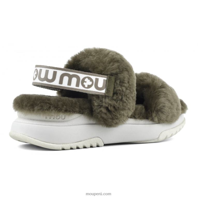 correa trasera de pantuflas para correr mujer 8DRXZ510 milicia Mou