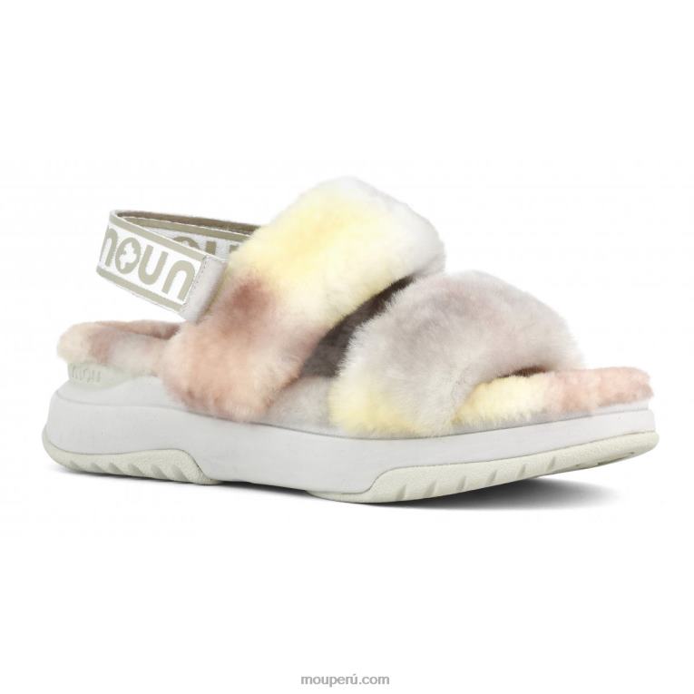 correa trasera de pantuflas para correr mujer 8DRXZ516 mezcla natural Mou