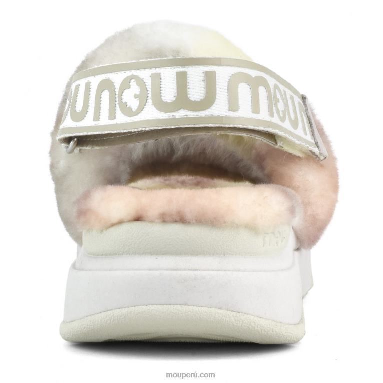 correa trasera de pantuflas para correr mujer 8DRXZ516 mezcla natural Mou