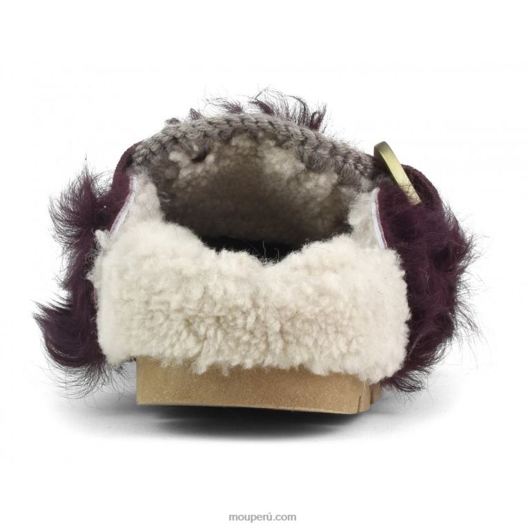 hebilla bio checkiang de invierno mujer 8DRXZ426 Burdeos Mou