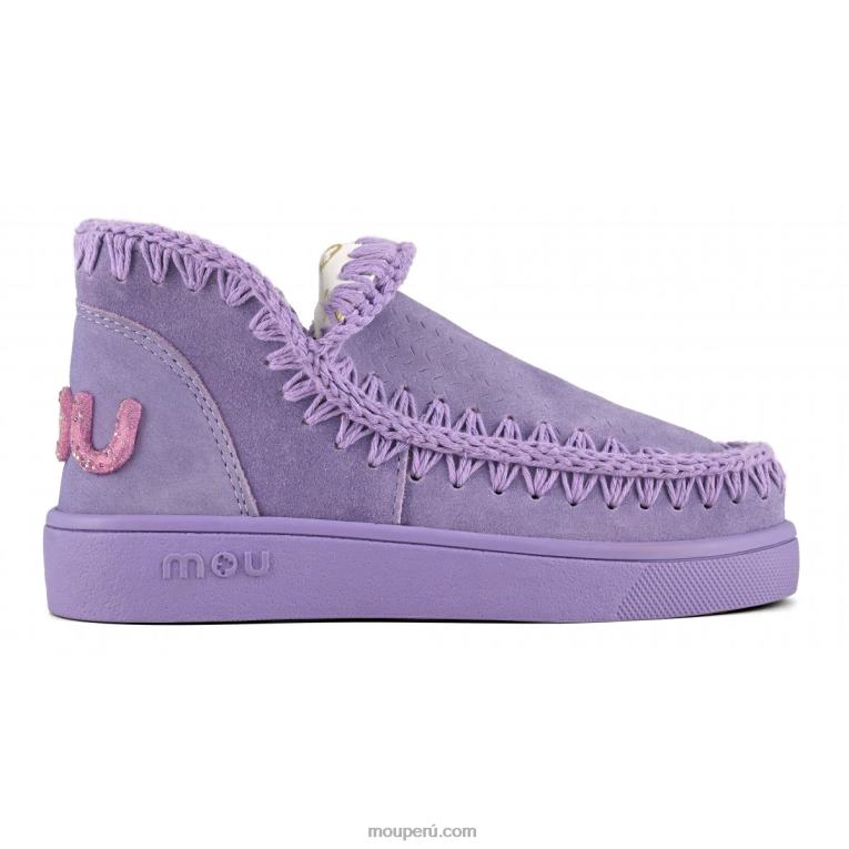 logotipo de brillo monocromático de zapatillas mujer 8DRXZ34 glicina Mou