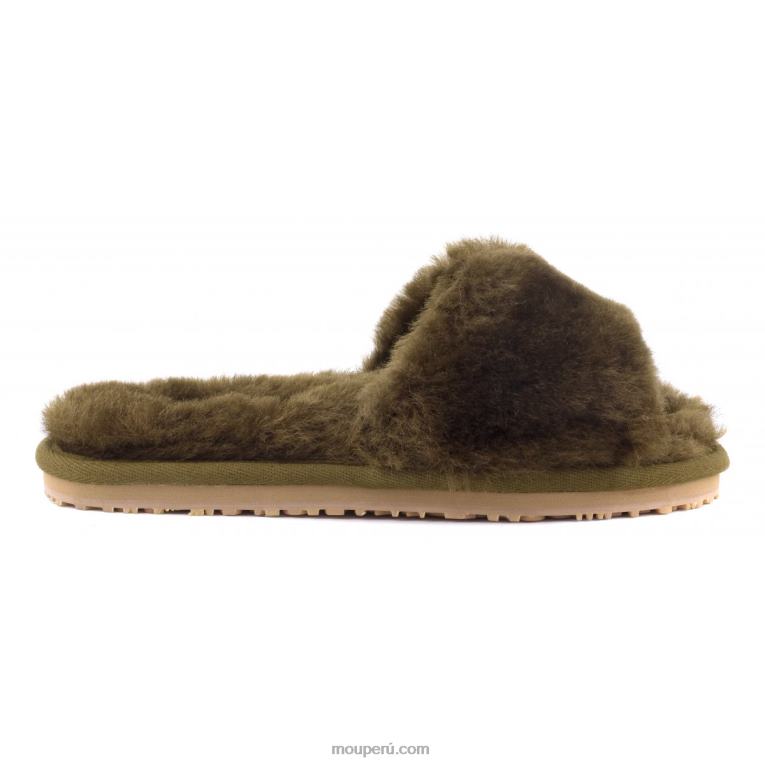 pantuflas con pelo de oveja mujer 8DRXZ490 milicia Mou